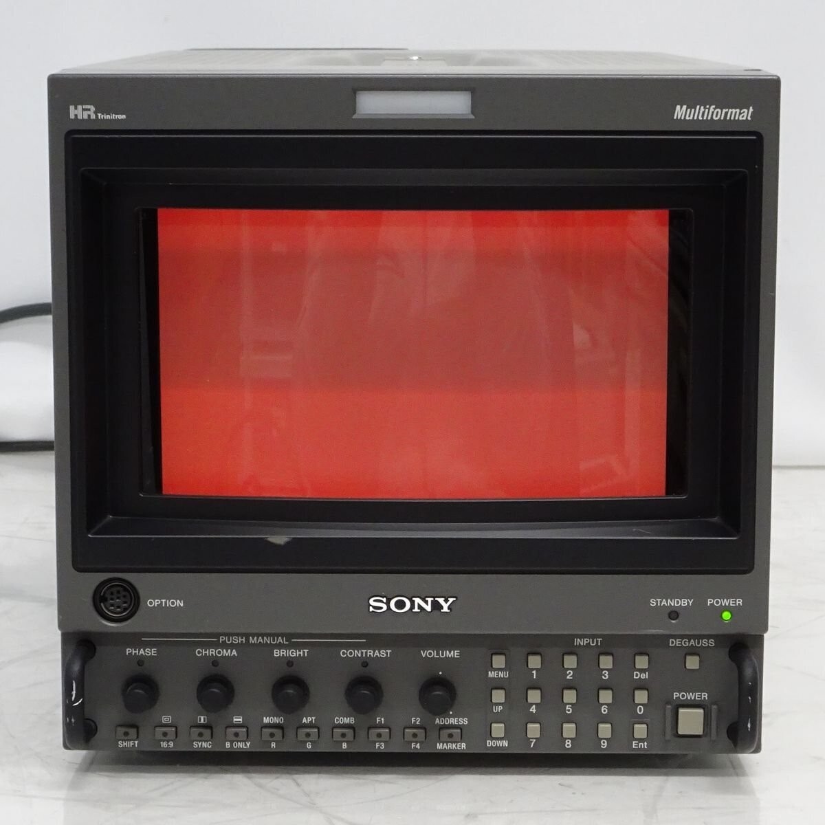 SONY BVM-D9H5J 9in HR Trinitron Monitor 25050h HD-SDI W/BKM
