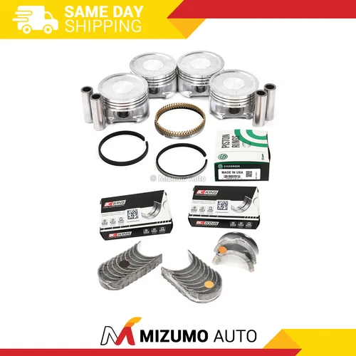 Pistons w/ Rings fit 95-02 Mitsubishi Mirage 1.5L SOHC 12V 4G15