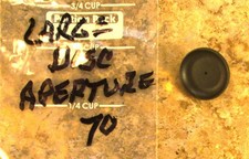 Aperture Large Diameter 1.125 Receiver Sight Cupped Disc Stamped 70