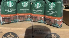 Starbucks Pike Place Medium Roast Ground Coffee, 18oz EACH 4 Bags old stock