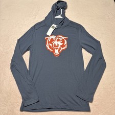 NWT Men's Small NFL Team Apparel Chicago Bears Lightweight Pullover Hoodie