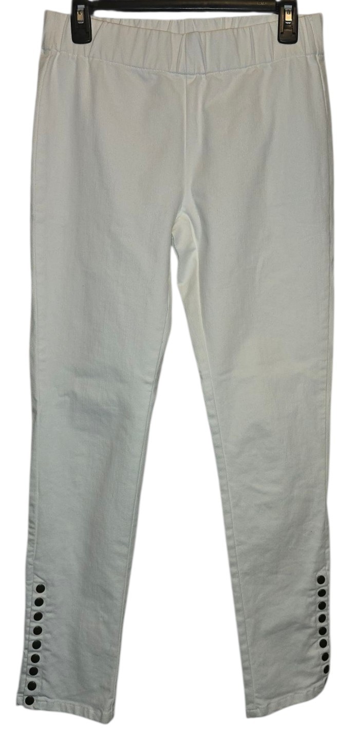 Soft Surroundings Solid White Metro Pull On Pants… - image 1