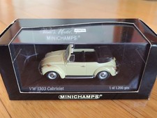 Minichamps VW 1303 Cabriolet 1972-80 Yellow 1/43 Diecast Model