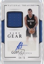 2016-17 Panini National Treasures Game Gear /70 Mario Hezonja #12 Auto 05fy