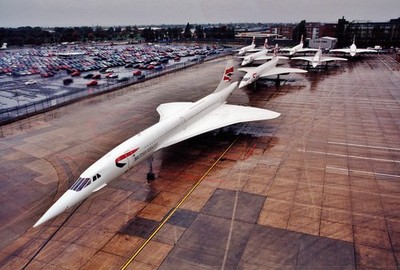British Airways Concorde Flotte am Flughafen London Heathrow - 16x12 Fotodruck