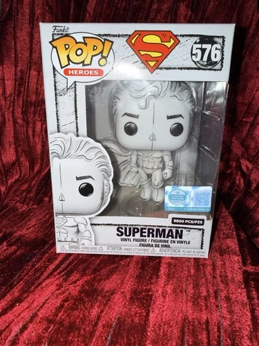 Funko Pop! DC Comics Superman Sketched Deco #576 LE 9500 W/PROTECTOR