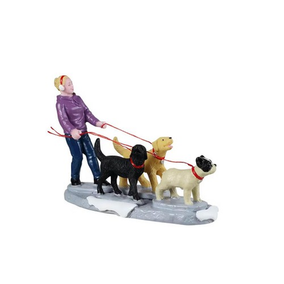 #ad #ad Lemax General Products Accessory Dog Walker with Three Furry Friends 42361 $27.94