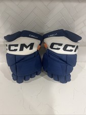 Anthony Cirelli  Tampa Bay Lightning Game Used Gloves 23/24 Season Rare CCM