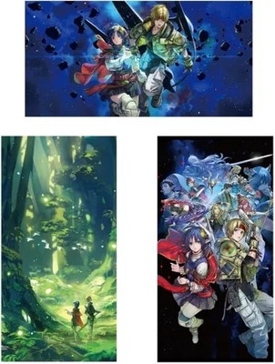 Star Ocean Second Story R Large Postcard Set 3pcs Square Enix Used