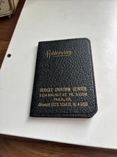 Vintage 1940’s Unused Address Book Budget Uniform Center Walnut St Philadelphia