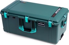 Trekking Green  Teal Pelican 1646 Air case No Foam. With wheels.