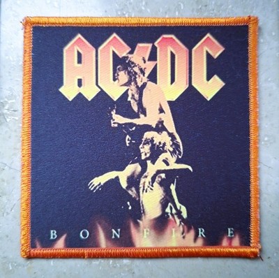 AC/DC - BONFIRE -- PATCH / AUFNÄHER -- HARD ROCK / BLUES ROCK