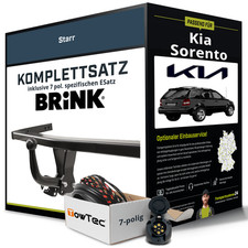 Für KIA Sorento I Typ JC Anhängerkupplung starr +eSatz 7pol 08.2002-07.2006 NEU