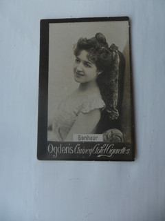 Ogdens Guinea Gold Base B Cont. actress card #35 Bonheur
