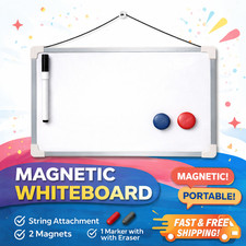 A4 Magnetic Whiteboard Dry Wipe White Board Office Home Memo Notice Small Eraser