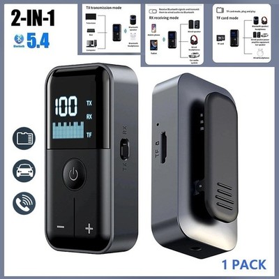 Wireless Bluetooth 5.4 Transmitter Receiver Adapter Audio 3.5 mm Audio Jack Aux