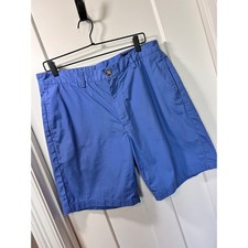 Vineyard Vines Men's 100 Cotton Flat Front Club Shorts Outdoor Preppy Blue 34