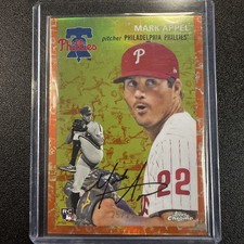 2023 Topps Chrome Platinum Anniversary Toile Orange Refractor Mark Appel 25/25