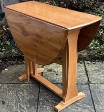 FINE SLIM  RETRO ERCOL SMALL EXTENDING DINING TABLE CLEAN CONDITION - WE DELIVER