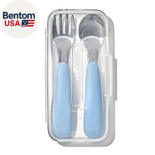 OXO Tot On-The-Go Fork and Spoon Set - Dusk