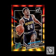 2023-24 Donruss #217 Jalen Pickett Red and Gold Laser Holo