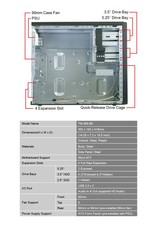 Lot of 50 Super Case TM-366-BK Micro ATX Case 300W 24pin ATX PSU included