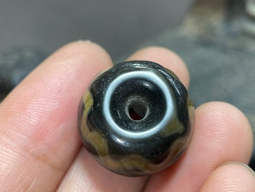 Old Tibetan Nepalese Himalayan Ancient  eye Old Dzi Talisman Beads Amulet - Foto 5 di 7