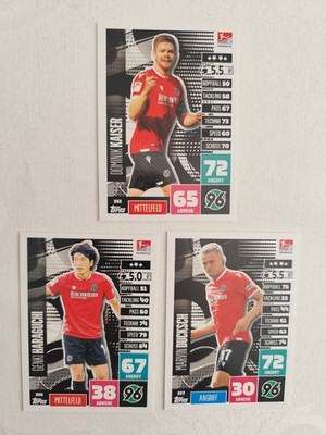 Match Attax Bundesliga 20/21 Hannover 96 Team Set 3 Karten 2020/2021