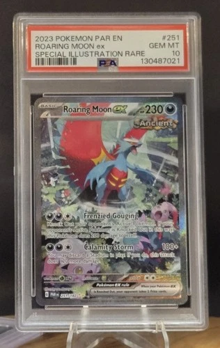 Roaring Moon ex 251/182 SV04: Paradox Rift Holo PSA 10