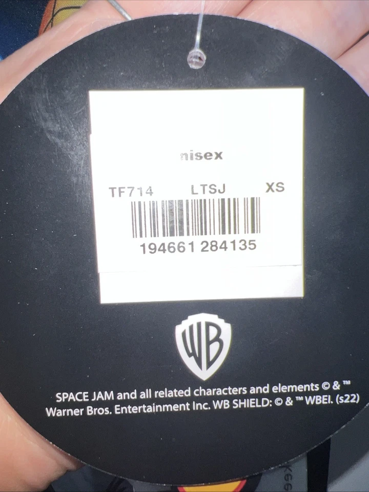 Space Jam Cherokee Scrubs Looney Tunes Tooniforms Unisex V Neck Top XS - Image 3 of 4