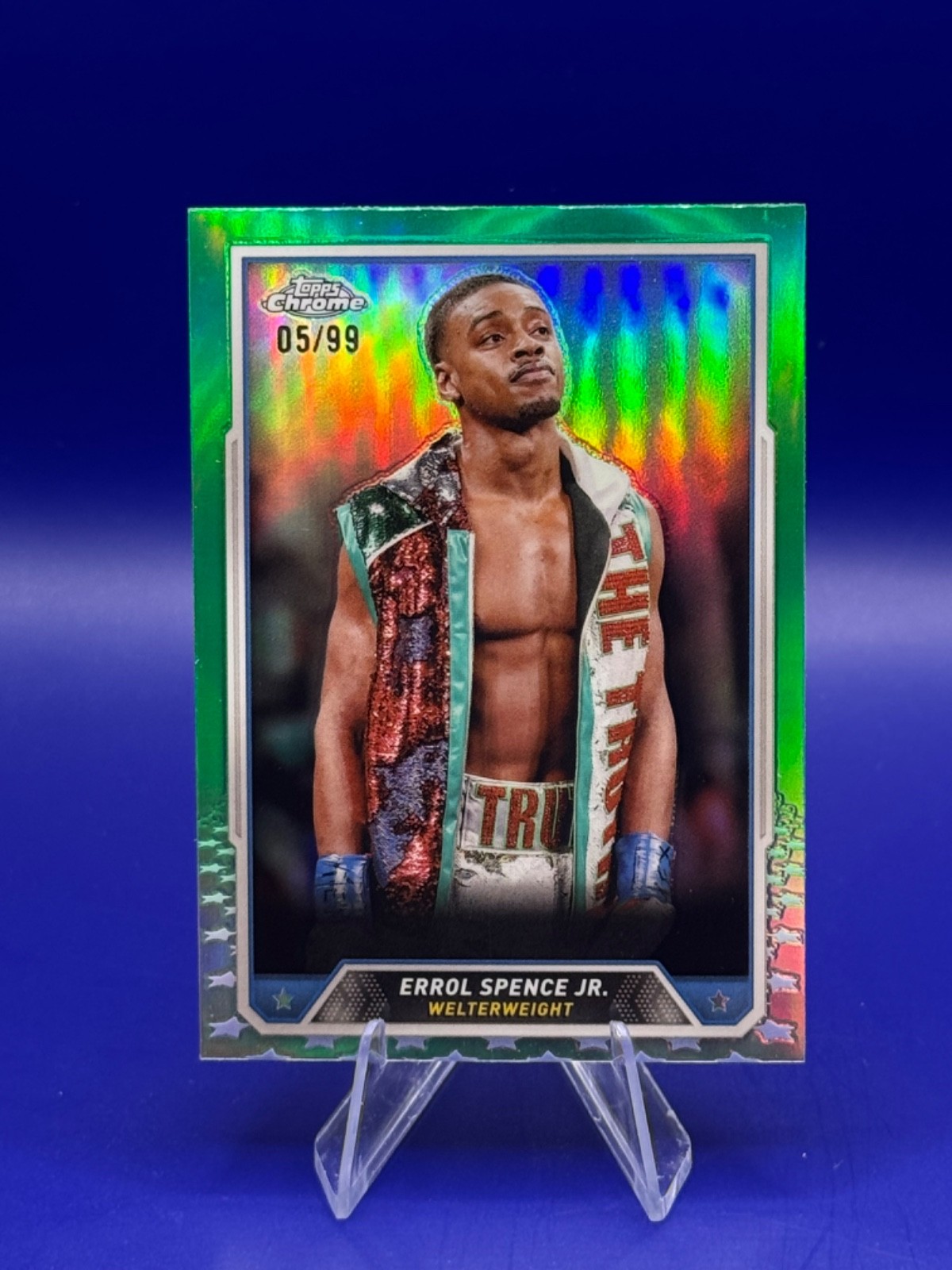 2024 TOPPS CHROME #38 ERROL SPENCE JR. GREEN REFRACTOR /99