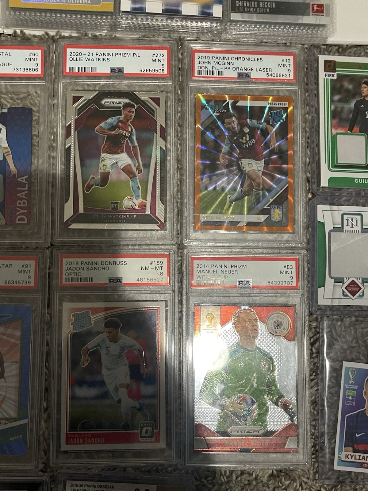 HUGE Soccer Card Lot PSA BGS SGC Autos RC Patch Rookie Numbered Messi Ronaldo view 4