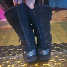 AUSTRALIA LUXE COLLECTIVE Stiefel Boots Genuine Sheepskin schwarz 39 Schnürung