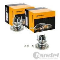 2X Continental Ctam RADLAGER-SATZ Hinten Passend FüR Chevrolet Zafira Opel Astra