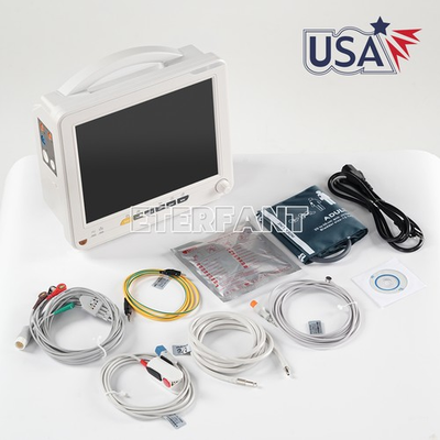 #ad 12 Inch Patient Vital Signs Monitor Multi Parameter ECG NIBP TEMP RESP SPO2 PR $342.00