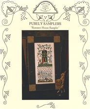 Homespun Elegance SUMMER HOUSE SAMPLER Cross Stitch Chart Only ~ folk art