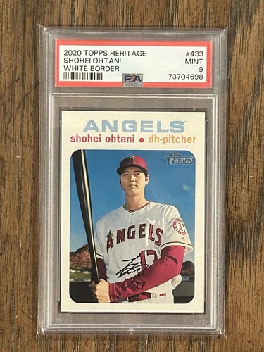 Shohei Ohtani [White Border] #433 2020 Topps Heritage card