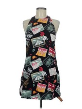 Reformation Women's Dress 6 Avielle Postcard Travel Print Halter Backless NWT