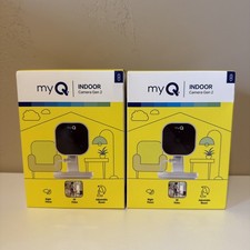 myQ Indoor Plug-in Security Camera Gen 2   2K Smart Wi-Fi Camera with Night