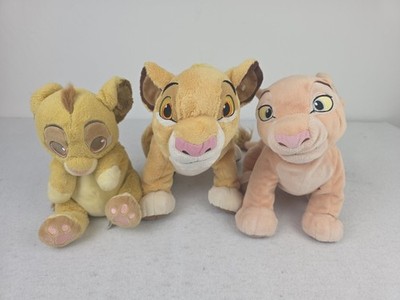 Lion King Lot Of 3: Disney Parks Store Plush Simba Nala Baby Simba