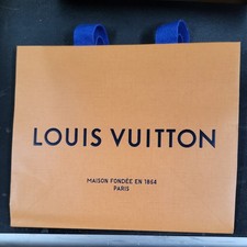 LOUIS VUITTON 10  x 8  X 6  Authentic Paper Gift/Shopping Bag Small Tote Orange