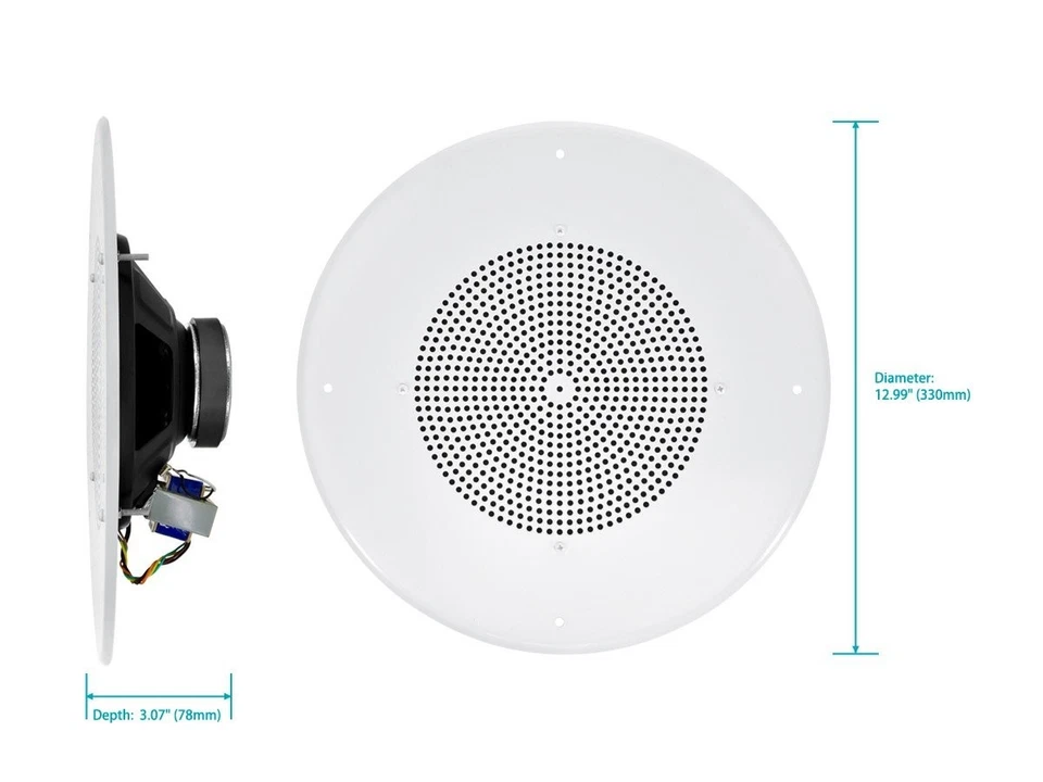 Altavoz PA Monoprice 70V 8 ohmios para paginación, música de fondo y notificación Foto 3 de 4