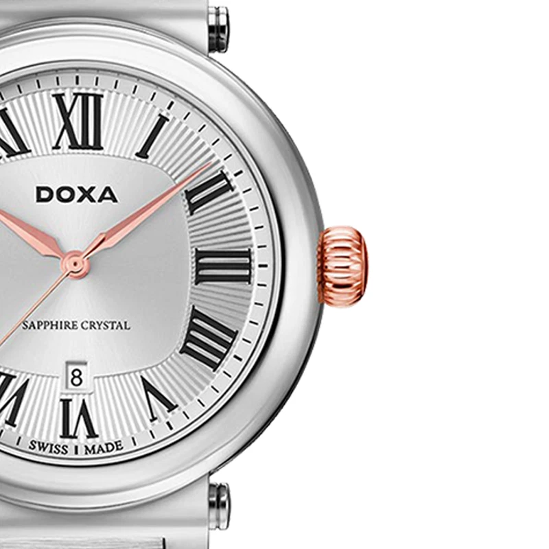 DOXA Men's Casual Silver Dial Stainless steel Waterproof Quartz Watch D185RSV - Image 4 of 4