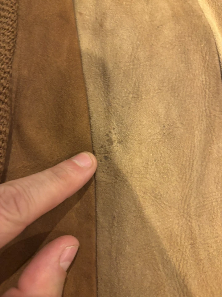 1960-е McGregor замшевая куртка вязаный рукав молнии куртка Bomber MiUSA коричневый - Изображение 4 из 4