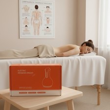 Electric Lymphatic Drainage Machine Microcurrent Meridian Body Massage Brush