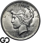 1927-D Peace Dollar Silver $1 Coin Choice BU++ Denver Mint Better Date