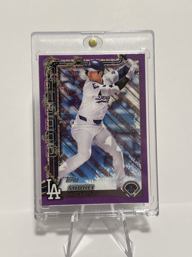 2025 Topps Holiday Shohei Ohtani #H1  PURPLE GLITTER /99 LA Dodgers SSP