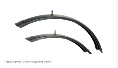 Pletscher Schutzblechset Fender Sport 28-29'', 65mm, schwarz, Alu, R65