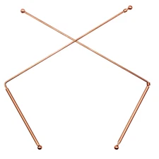 2X 99.9% Copper Dowsing Rod - Divining Rods with Box, Ghost Hunting, Water Divin