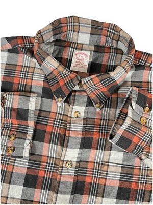 Brooks Brothers Madison Multicolored Plaid Cotton L/S Btn Dwn Shirt Men s Sz XXL